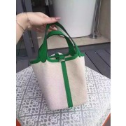 Hermes Picotin Lock Canvas Green