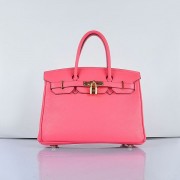 Hermes Birkin 30cm Togo leather Handbags Lip Pink Golden
