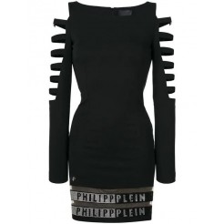 Philipp Plein Cut Out Sleeve Dress Women 2 Clothing Day Dresses 100% Quality Guarantee