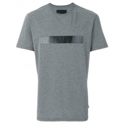 Philipp Plein Chest Patch T-shirt Men Darkgrey Clothing T-shirts Accessories