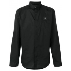 Philipp Plein Cutaway Collar Shirt Men 0201 Black White Clothing Shirts 100% Satisfaction Guarantee