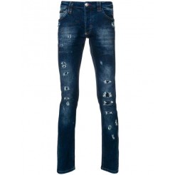 Philipp Plein Snatch Jeans Men 08bw Broadway Clothing Slim-fit Unique