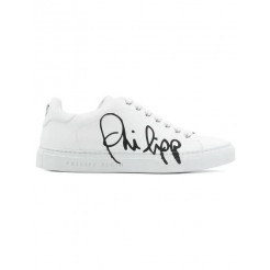 Philipp Plein Logo Detail Sneakers Women 0102 White/black Shoes Trainers Unique