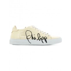 Philipp Plein Logo Tennis Sneakers Women 16 Gold Shoes Trainers Vast Selection
