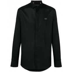 Philipp Plein Structured Collar Shirt Men 0202 Black/black Clothing Shirts Top Brand Wholesale Online