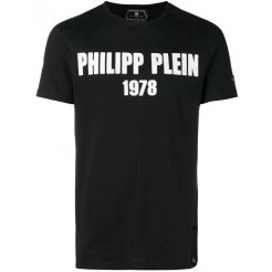 Philipp Plein My Mind T-shirt Men 0201 Black White Clothing T-shirts Authentic Usa Online
