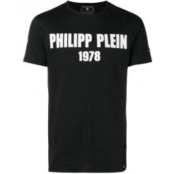 Philipp Plein My Mind T-shirt Men 0201 Black White Clothing T-shirts Authentic Usa Online