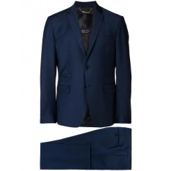 Philipp Plein Two Piece Fitted Suit Men 24 Navy Clothing Formal Suits Wholesale Price