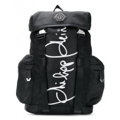 Philipp Plein Logo Buckle Backpack Men 02 Black Bags Backpacks The Most Fashion Designs