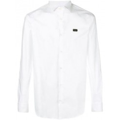 Philipp Plein Curved Hem Shirt Men 01 White Clothing Shirts Popular