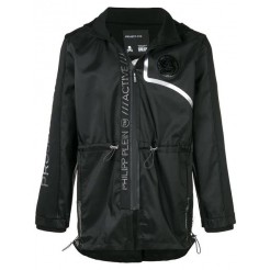 Philipp Plein Metallic Detailed Technical Jacket Men 0270 Black/silver Clothing Lightweight Jackets