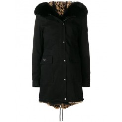 Philipp Plein Fur Trim Parka Women 02 Black Clothing Coats Top Brand Wholesale Online