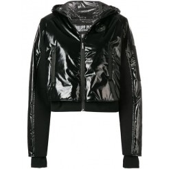 Philipp Plein Printed Puffer Jacket Women 02 Black Clothing Jackets Prestigious