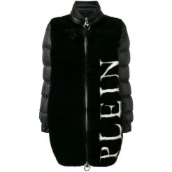 Philipp Plein Logo Padded Coat Women 02 Black Clothing Parka Coats Pretty And Colorful