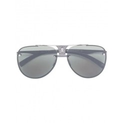 Philipp Plein Skull Detail Aviator Sunglasses Women Jdza Bk Nk/grey/normal/no Glv Accessories