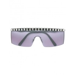 Philipp Plein Visor-style Studded Sunglasses Men Ccwk Black/ Fume/ Nk Accessories