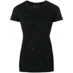 Philipp Plein Rhinestone Embellished T-shirt Women 02 Black Clothing T-shirts & Jerseys | Official USA Stockists