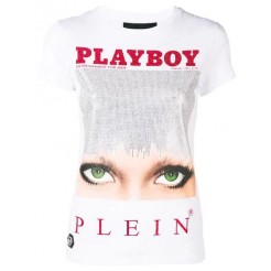 Philipp Plein X Playboy Cover T-shirt Women 01 White Clothing T-shirts & Jerseys
