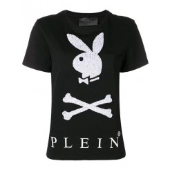 Philipp Plein X Playboy Bunny T-shirt Women 02 Black Clothing T-shirts & Jerseys