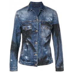 Philipp Plein Distressed Denim Jacket Men 14st Stardust Clothing Jackets High-tech Materials