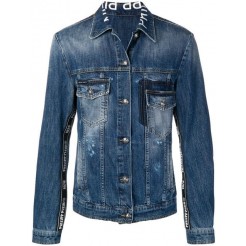 Philipp Plein Logo Trimmed Denim Jacket Men 14kb Brooklyn Clothing Jackets Newest Collection