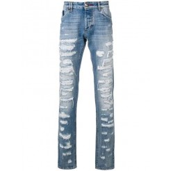 Philipp Plein Distressed Skinny Jeans Men 07ib Iron Boy Clothing Outlet Factory Online Store