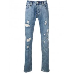 Philipp Plein Distressed Skinny Jeans Men 07wl Wallace Clothing Luxurious Collection