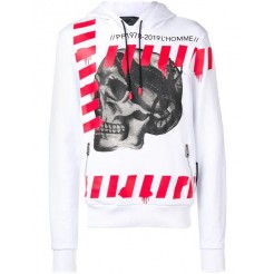 Philipp Plein Hooded Sweatshirt Men 01 White Clothing Sweatshirts Where Can I Buy