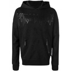 Philipp Plein Zipped Pocket Hoodie Men 0202 Black / Clothing Hoodies Free Delivery