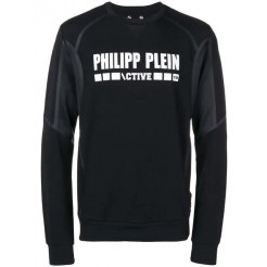 Philipp Plein Active Sports Sweatshirt Men 02 Black Activewear Performance Sweatshirts & Hoodies Timeless