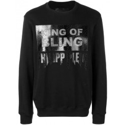 Philipp Plein King Of Bling Sweatshirt Men 0202 Black / Clothing Sweatshirts Premier Fashion Designer