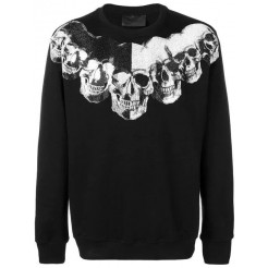 Philipp Plein Embellished Skulls Sweatshirt Men 02 Black Clothing Sweatshirts Luxuriant In Design