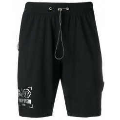 Philipp Plein Logo Track Shorts Men 02 Black Clothing & Running Factory Outlet Price