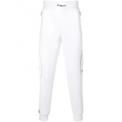 Philipp Plein White Logo Track Pants Men 0170 White/silver Clothing Catalogo