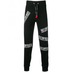 Philipp Plein Logo Track Pants Men 02 Black Clothing Quality Design