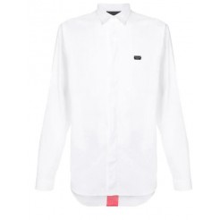 Philipp Plein Long-sleeve Fitted Shirt Men 01 White Clothing Shirts 100% High Quality