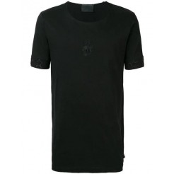 Philipp Plein Embroidered Logo T-shirt Men 0202 Black/black Clothing T-shirts New Collection