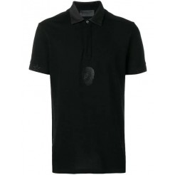 Philipp Plein Skull Embroidered Polo Shirt Men 0202 Black / Clothing Shirts Shop Best Sellers
