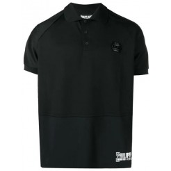 Philipp Plein Logo Polo Shirt Men 02 Black Clothing Shirts Outlet Store Sale
