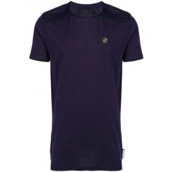 Philipp Plein Round Neck T-shirt Men 24 Navy Clothing T-shirts Official Uk Stockists