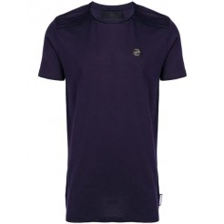 Philipp Plein Round Neck T-shirt Men 24 Navy Clothing T-shirts Official Uk Stockists