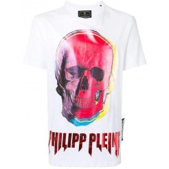 Philipp Plein Skull Print T-shirt Men 01 White Clothing T-shirts Promo Codes