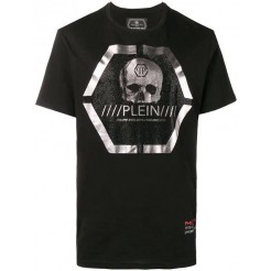 Philipp Plein Skull Print T-shirt Men 0202 Black / Clothing T-shirts The Most Fashion Designs