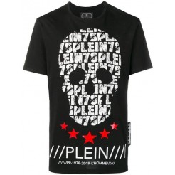 Philipp Plein Skull Print T-shirt Men 02 Black Clothing T-shirts Collection