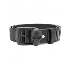 Philipp Plein Skull Belt Men 02 Black Accessories Belts Fast Delivery