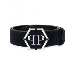 Philipp Plein Statement Belt Men 08 Middle Blue Accessories Belts Wholesale