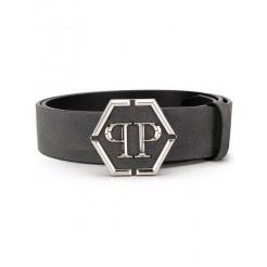 Philipp Plein Logo Buckle Belt Men 10 Grey Accessories Belts Competitive Price