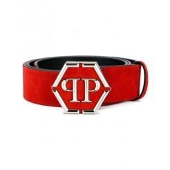 Philipp Plein Statement Belt Men 13 Red Accessories Belts Authentic Usa Online