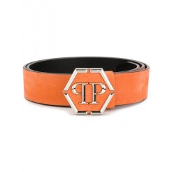 Philipp Plein Statement Logo Belt Men 20 Orange Accessories Belts Low Price Guarantee