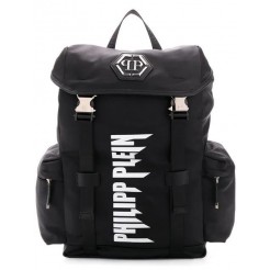 Philipp Plein Logo Print Backpack Men 02 Black Bags Backpacks Incredible Prices